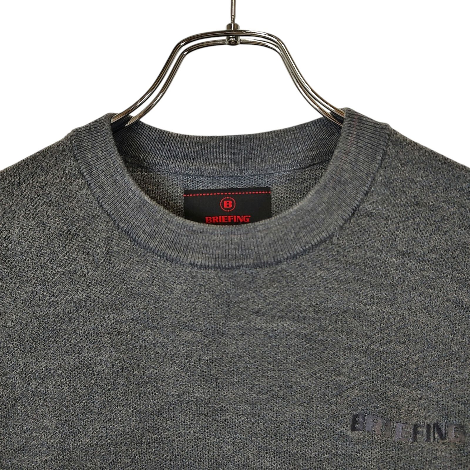 現行販売中　BRIEFING グレー セーター Mサイズ　レディース BRIEFING セーター M グレー 【公式通販】