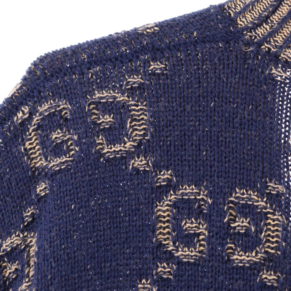 GUCCI (グッチ) GGロゴ ニット カーディガン 614746 ブルー