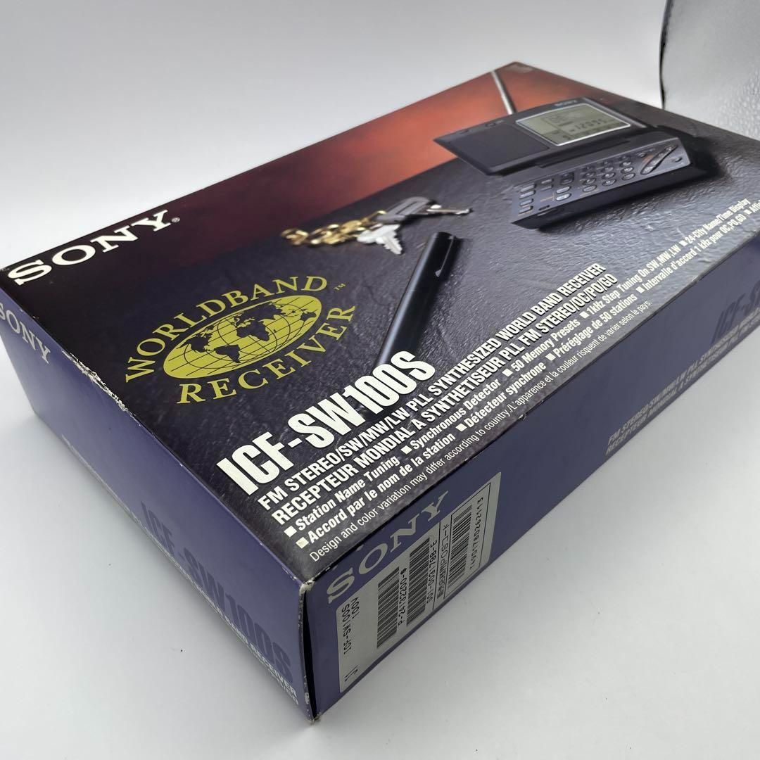 SONY ICF-SW100S 後期型ワールドバンドレシーバー 箱・付属品