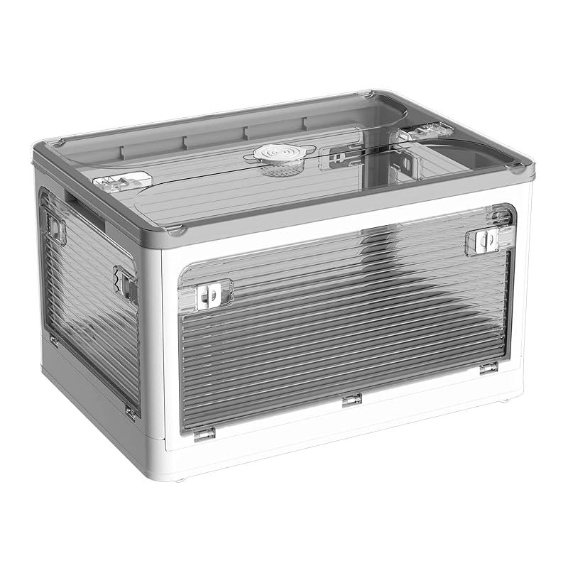 未使用品】収納ボックス 衣装ケース 折り畳みコンテナ蓋付き3個セット