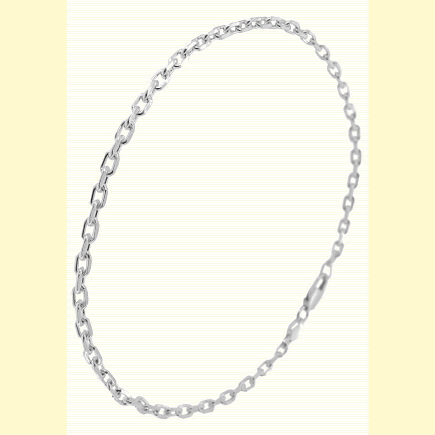 在庫セール 26cm メンズ アンクレット 銀 925 足首 足 シルバー 夏 4面カットあずきチェーン 海 シンプル 新宿銀の蔵 チェーン