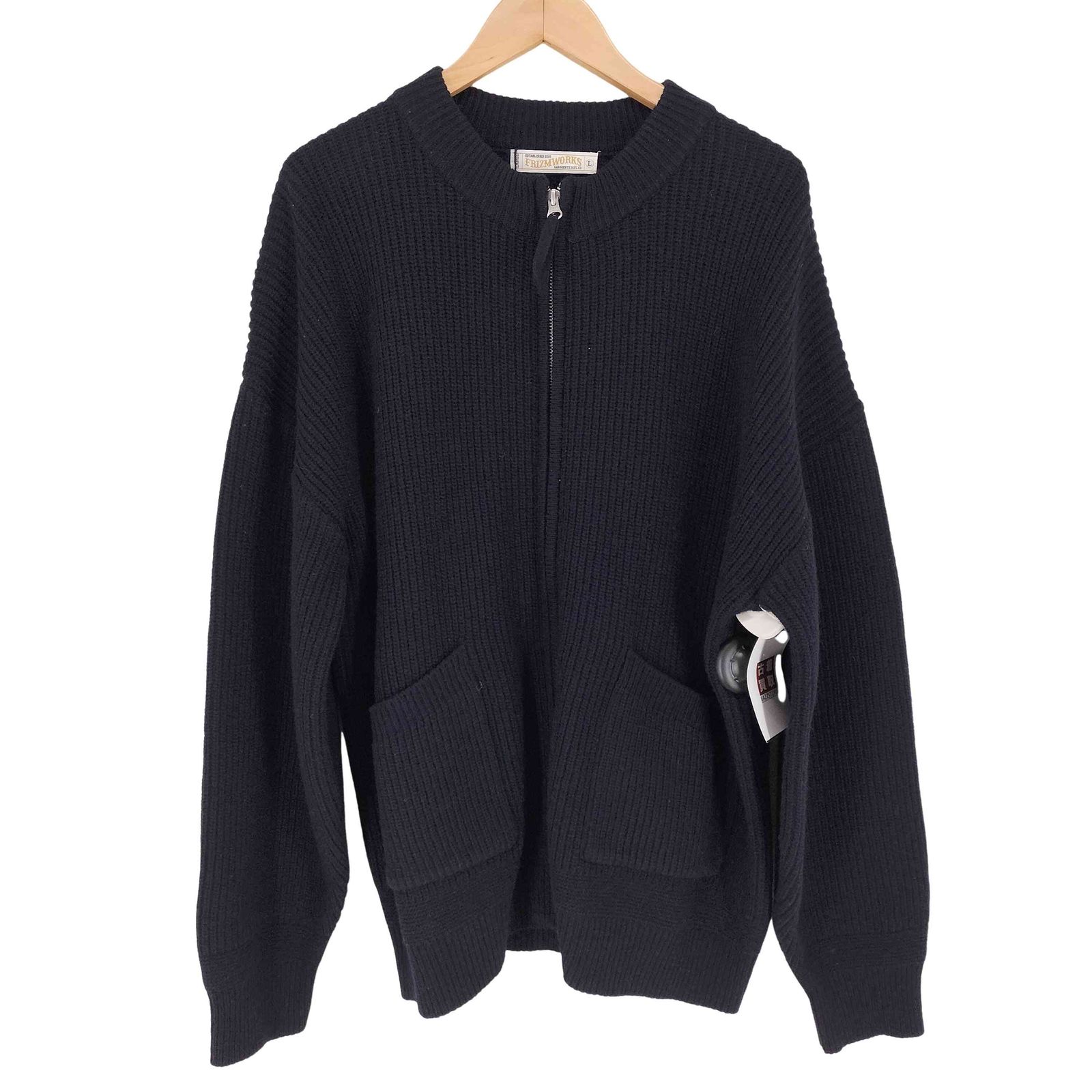 ユーズドフルギ USED古着 {{FRIZMWORKS}} WOOL DECK ZIPUP CARDIGAN casual メンズ JPN：L 