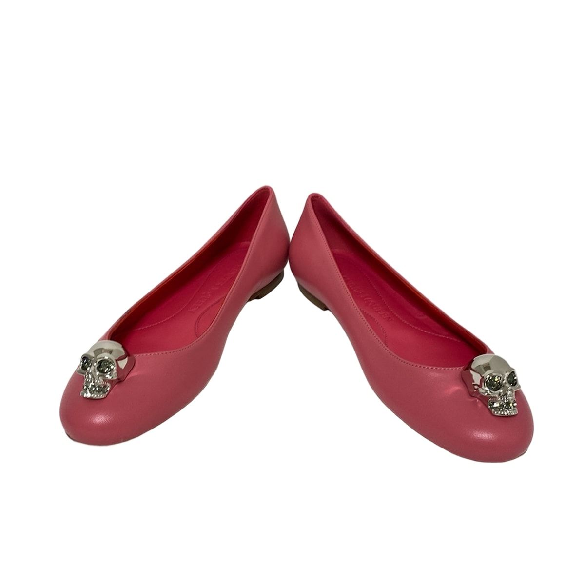 ALEXANDER McQUEEN フラットシューズ　スカル　マックイーン Alexander McQueen - アレキサンダーマックイーン スカル型押し