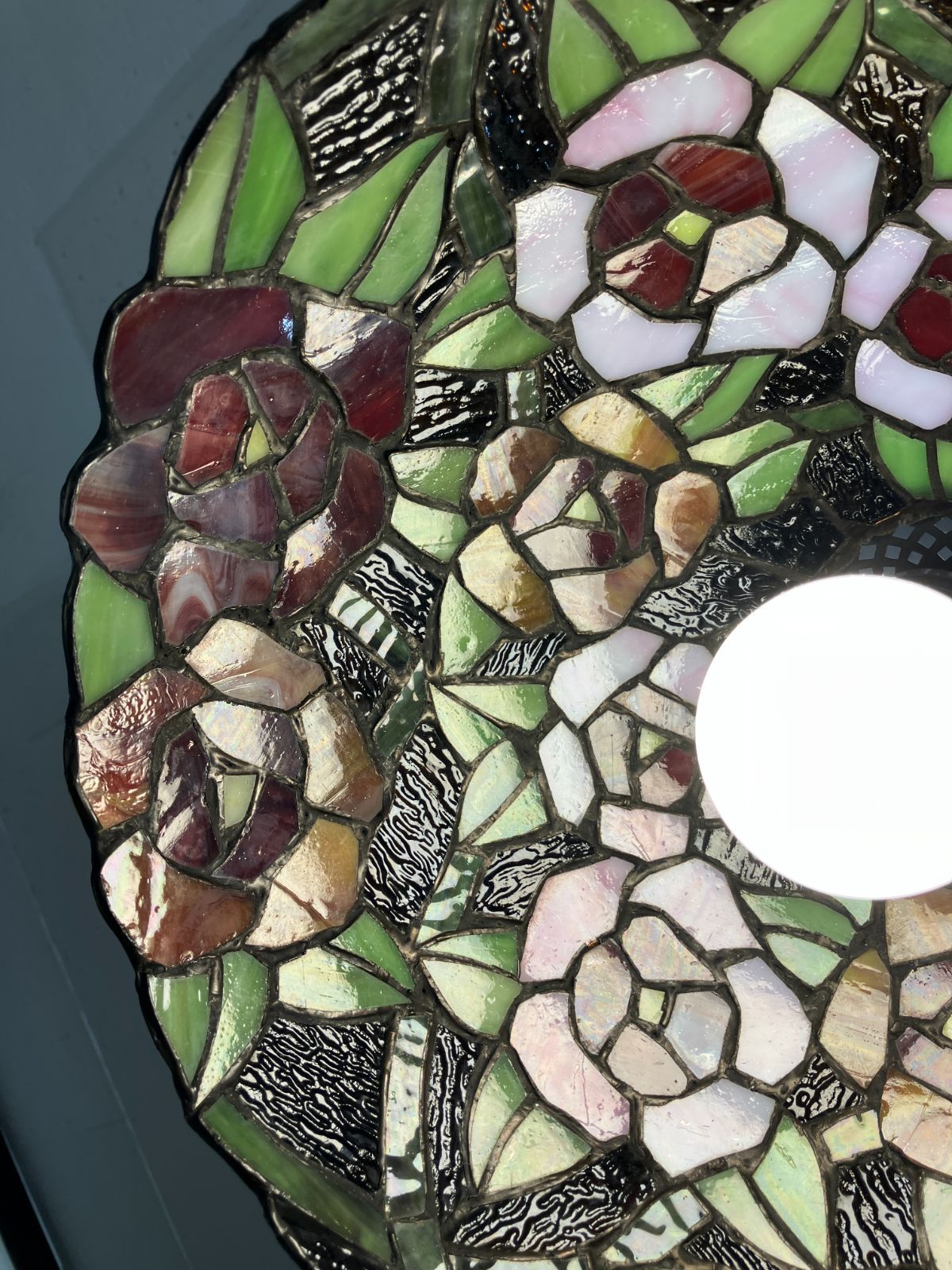 アンティーク ステンドグラス ペンダントライト フラワーモチーフ C9-72 T TALLINNNEXPO_COM