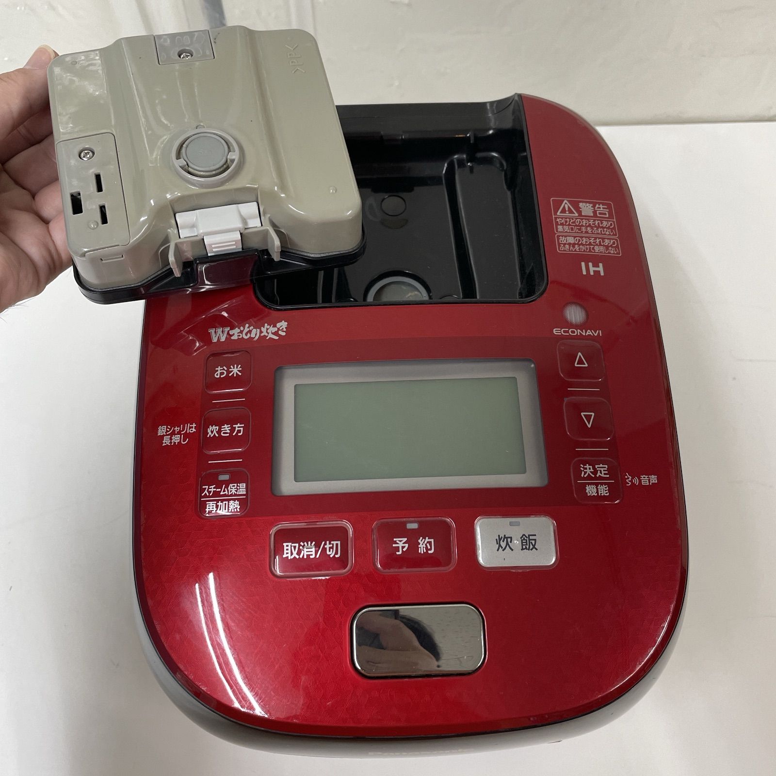 R704 ☀️ Panasonic スチーム可変圧力IH炊飯ジャー 5.5合炊き 16年製 SR-WSX106S 動作 済 クリーニング済