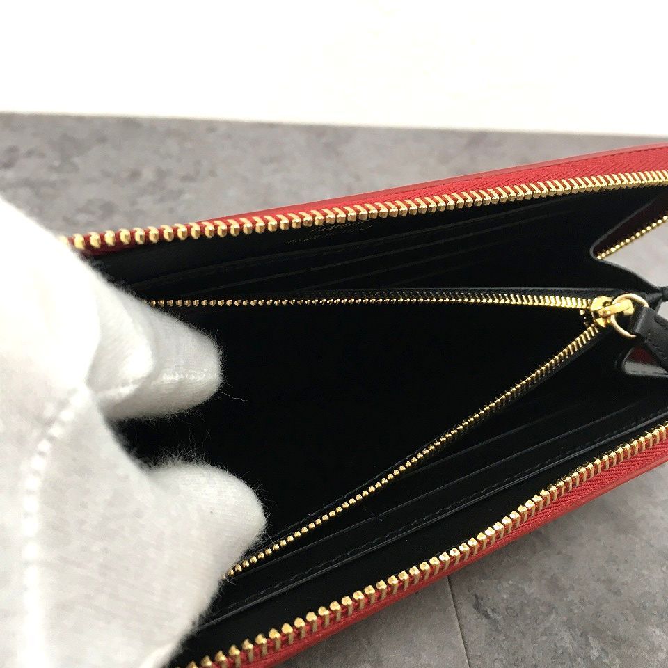 送料込み！ 極美品 Cartier ジップウォレット L3001709 レッド  