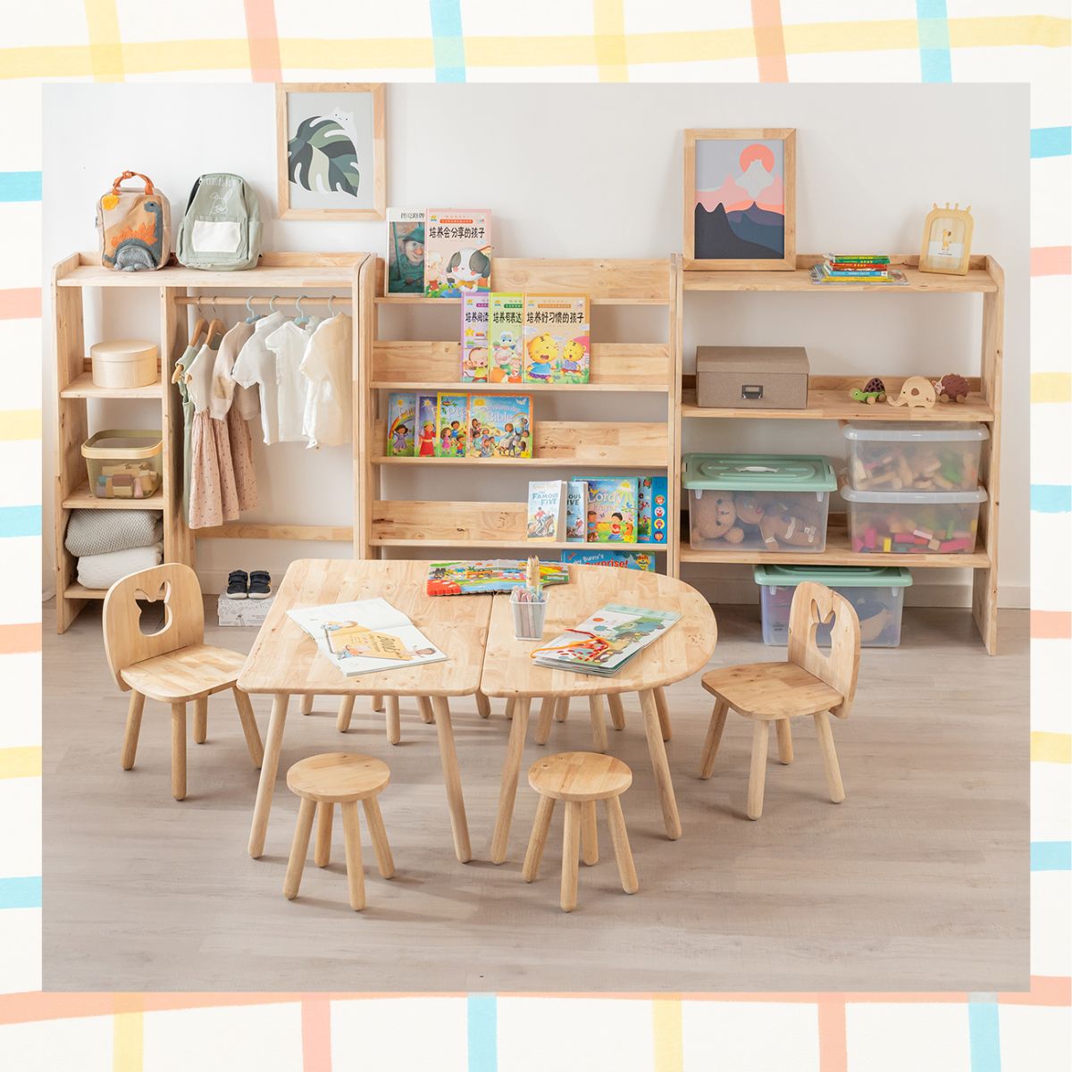 収納ラック 北欧風デザイン