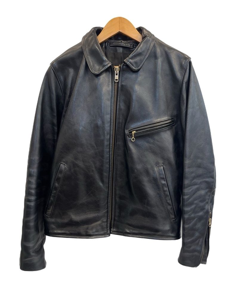 バンソン VANSON 襟付きシングル ライダース レザー ジャケット