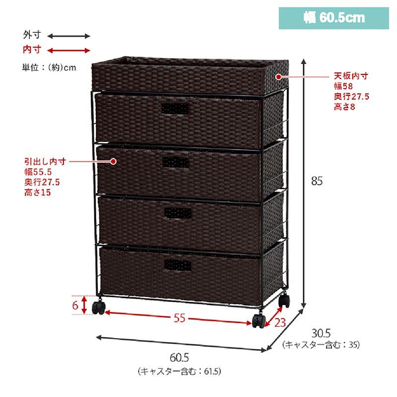 チェスト 網