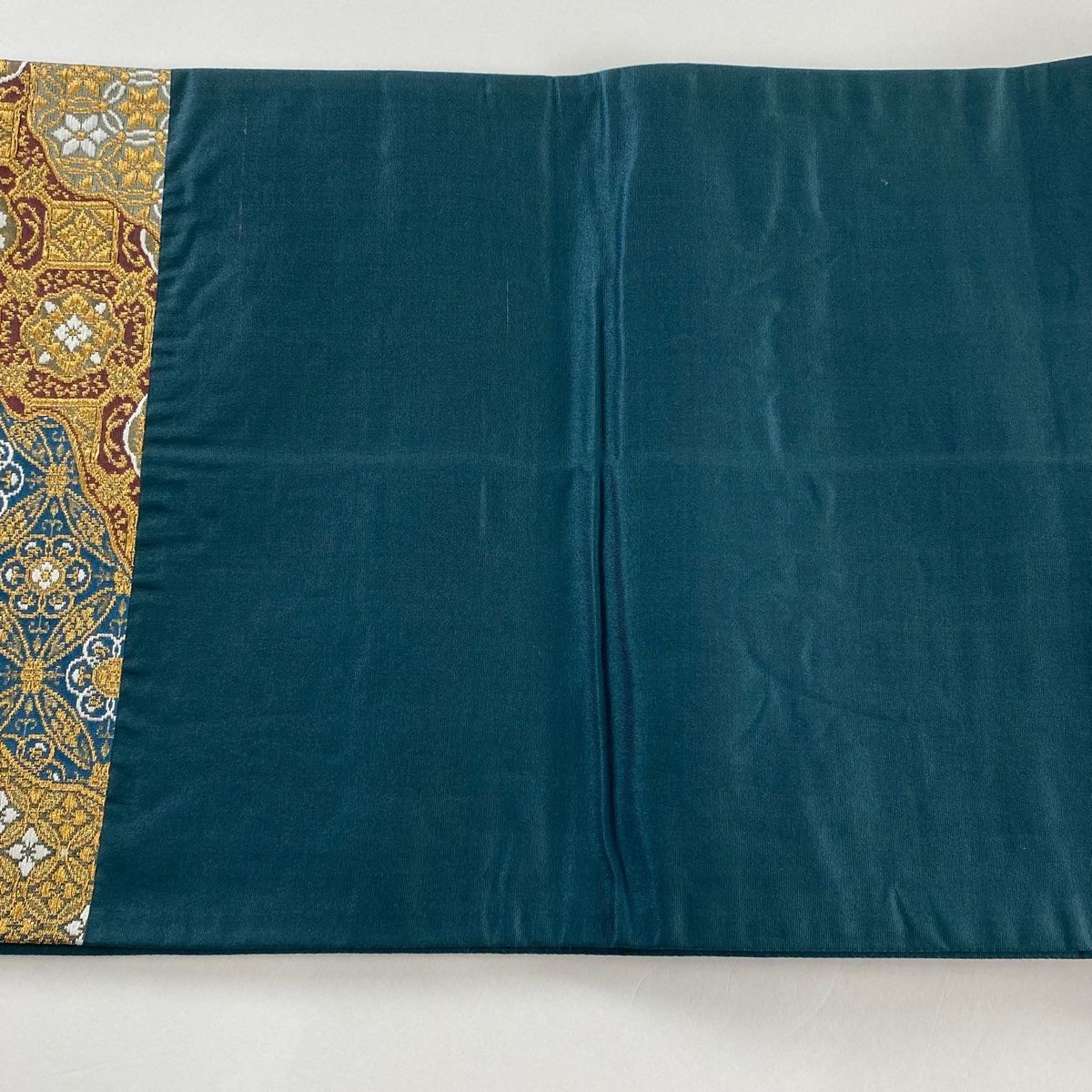 バイセル 着物 名品 袋帯 深緑 格天井 華文 蜀江文 向かい鳥 花唐草 唐織 箔 六通 正絹 ☆☆☆☆ 袋帯 美品 秀品 蜀江華文 刺繍 箔 深緑 六通 正絹 中古 - メルカリ