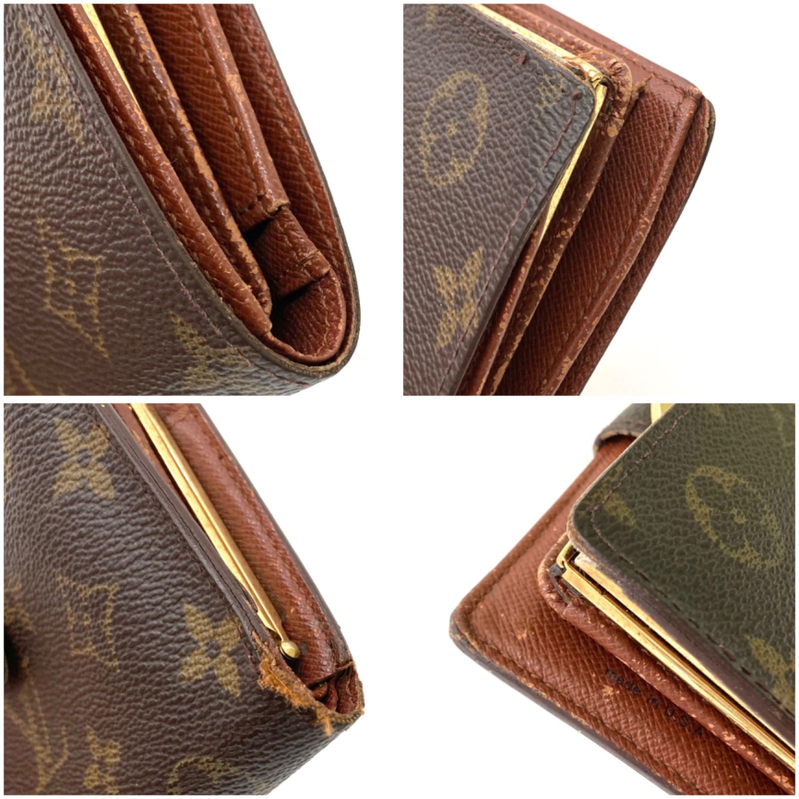 【LOUIS VUITTON】ルイヴィトン ポルト モネ ビエ ヴィエノワ がま口財布 二つ折り財布 モノグラム M61663 ★