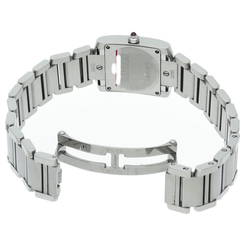 カルティエ タンクフランセーズSM ウォッチ ピンクシェル W51028Q3 箱  