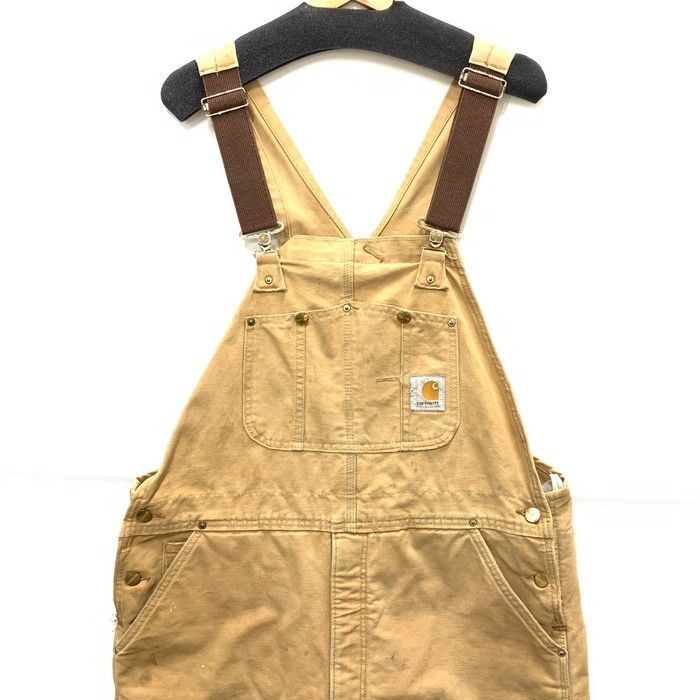 Carhartt カーハート オールインワン オーバーオール つなぎ トップス ブランド 古着 サイズ 不明 ベージュ メンズ 145-250427-gm-24-fuz