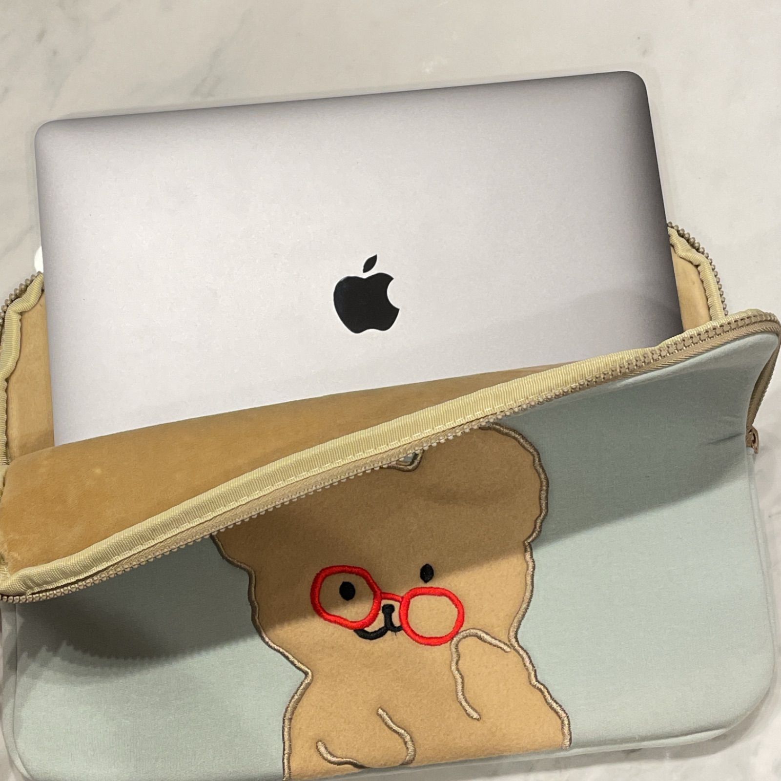 SNS 韓国 イエロー アースカラー ノートパソコン MacBook ケース