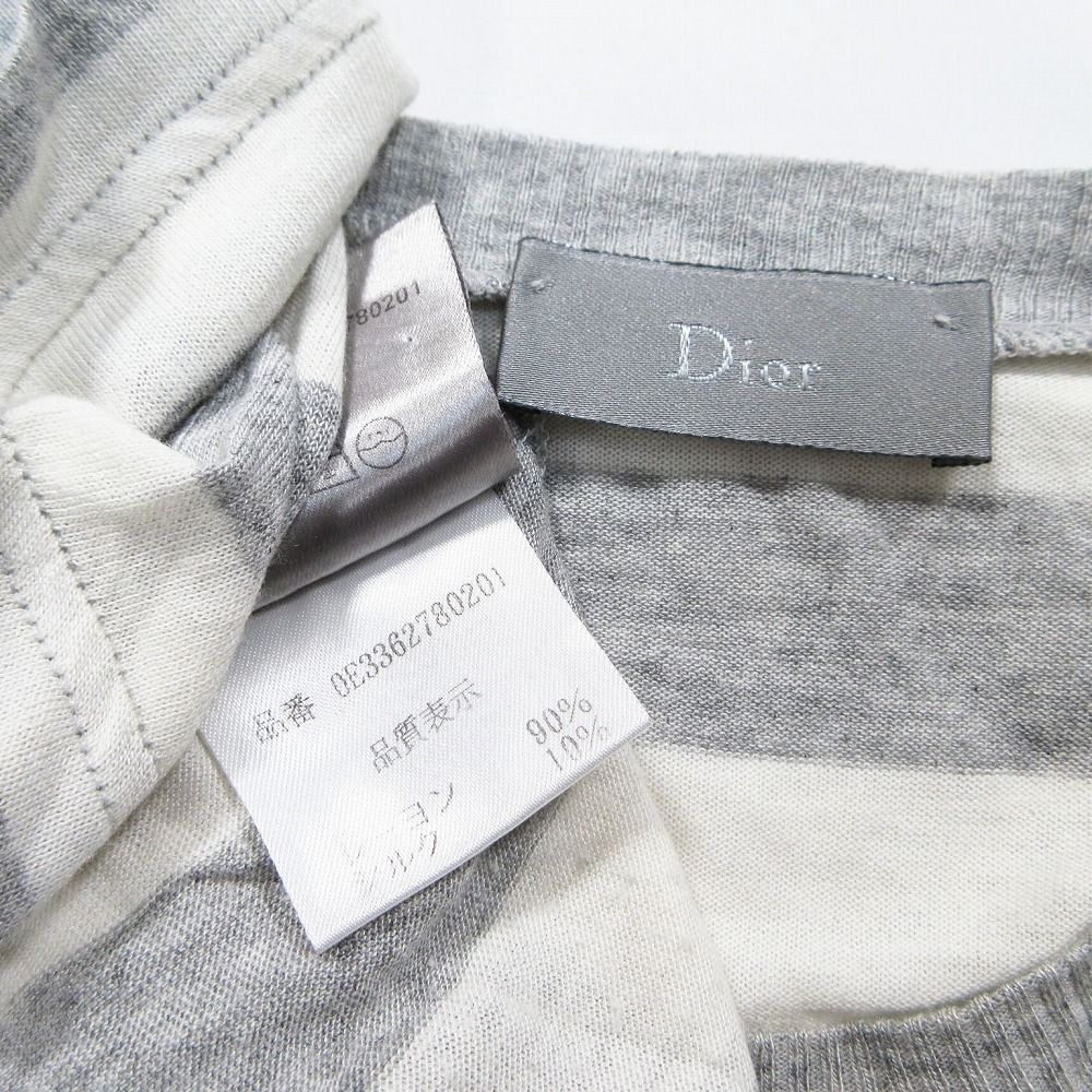 サクサク　Dior Homme Bee 刺繍 ロング マフラー　グレー 2025年最新】Dior Homme メンズ マフラーの人気アイテム - メルカリ