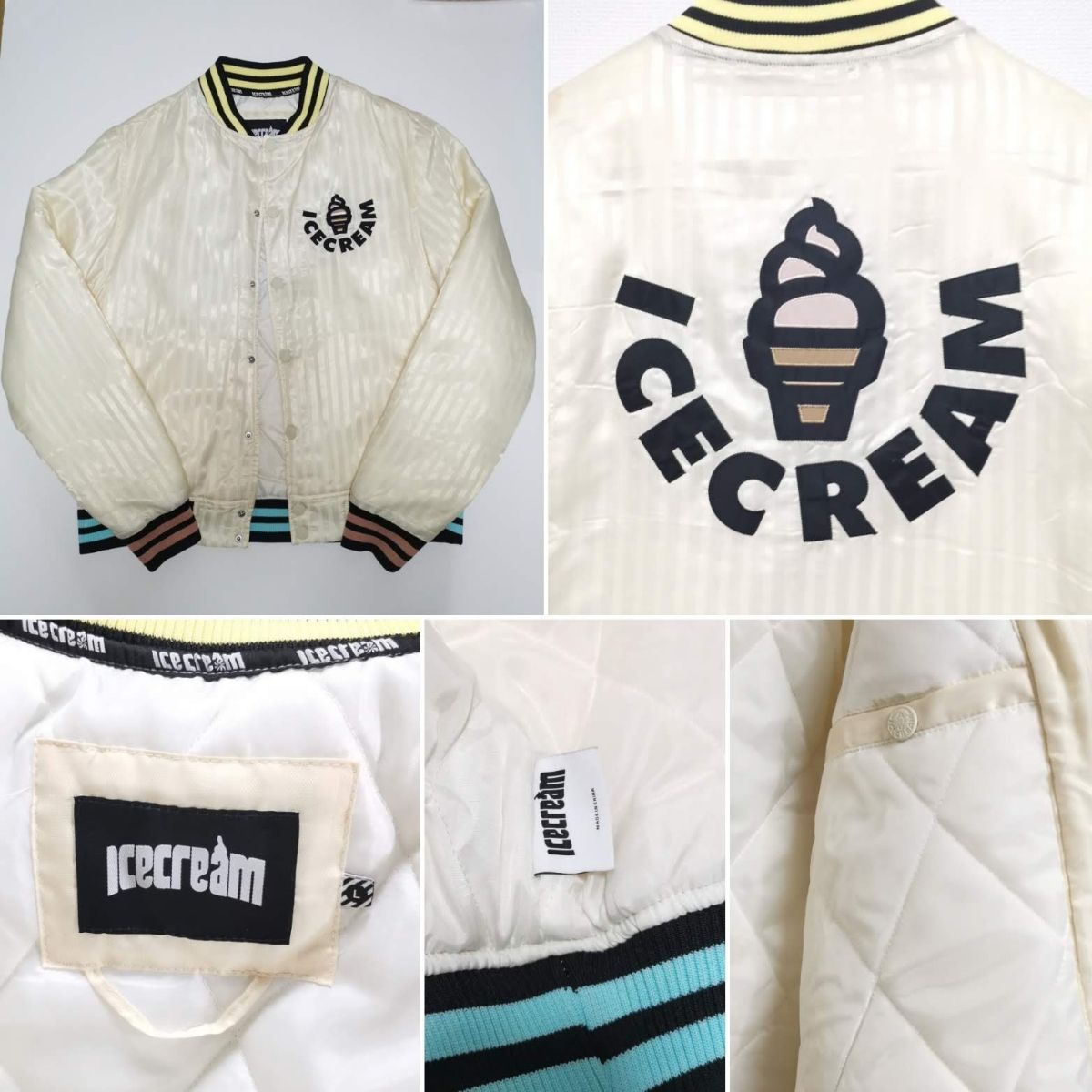 L アイスクリーム ICECREAM スタジャン スタジアム ジャケット BBC
