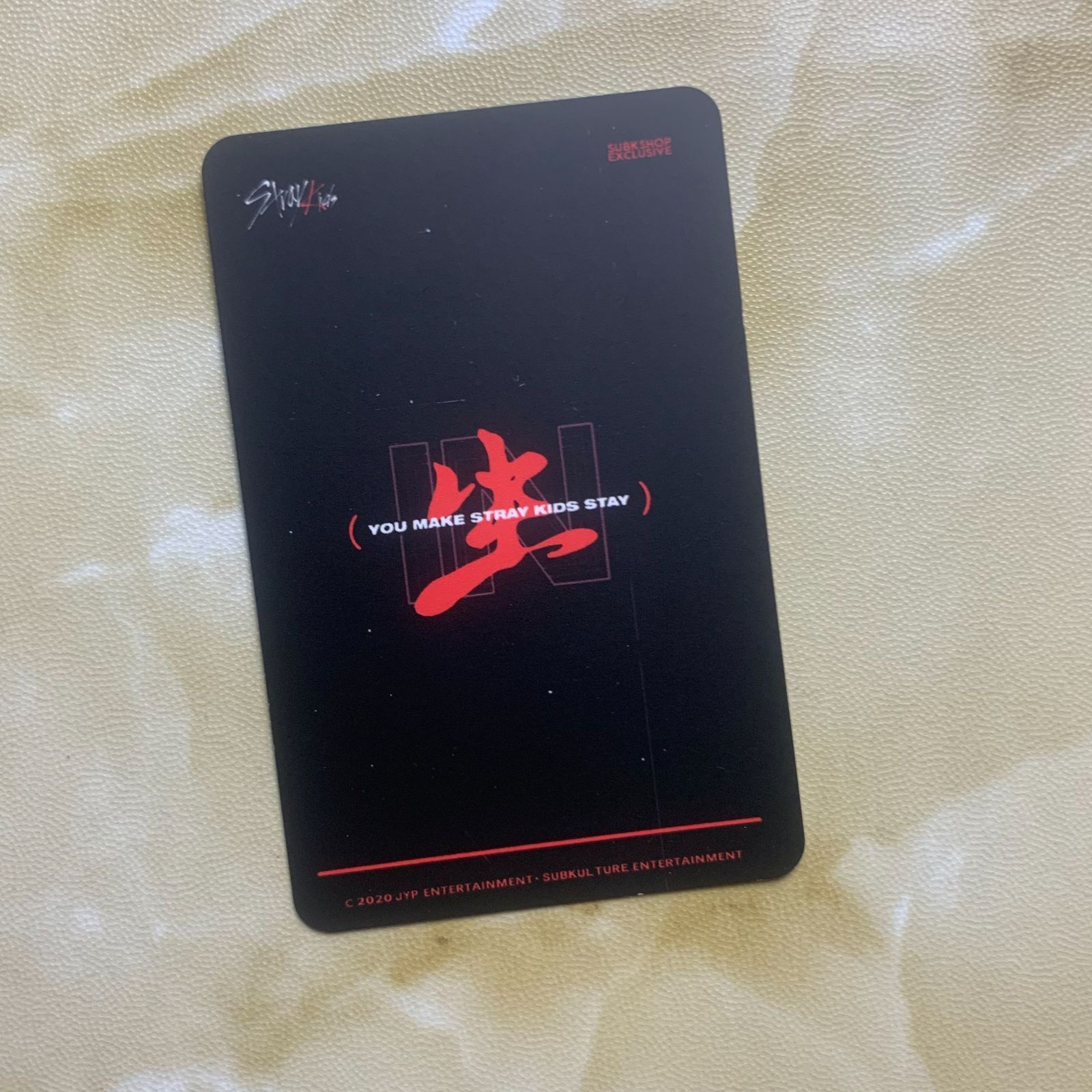 Stray Kids スキズ リノ IN生 subk ヨントン トレカ 公式 stray kids リノ IN生 SUBK ヨントン 限定 特典トレカ スキズ