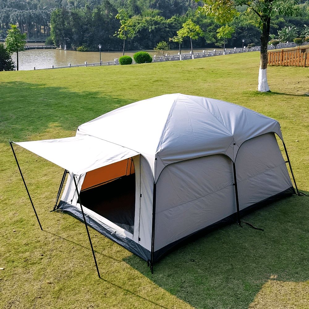 簡単設営3～4人用キャビンテント 防水 オールシーズン フロントポーチ付き