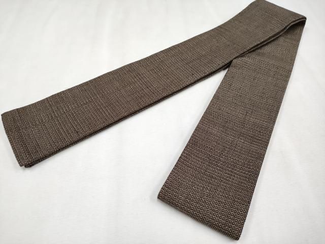 平和屋本店□極上 男性 結城紬 アンサンブル・角帯セット 100亀甲 総