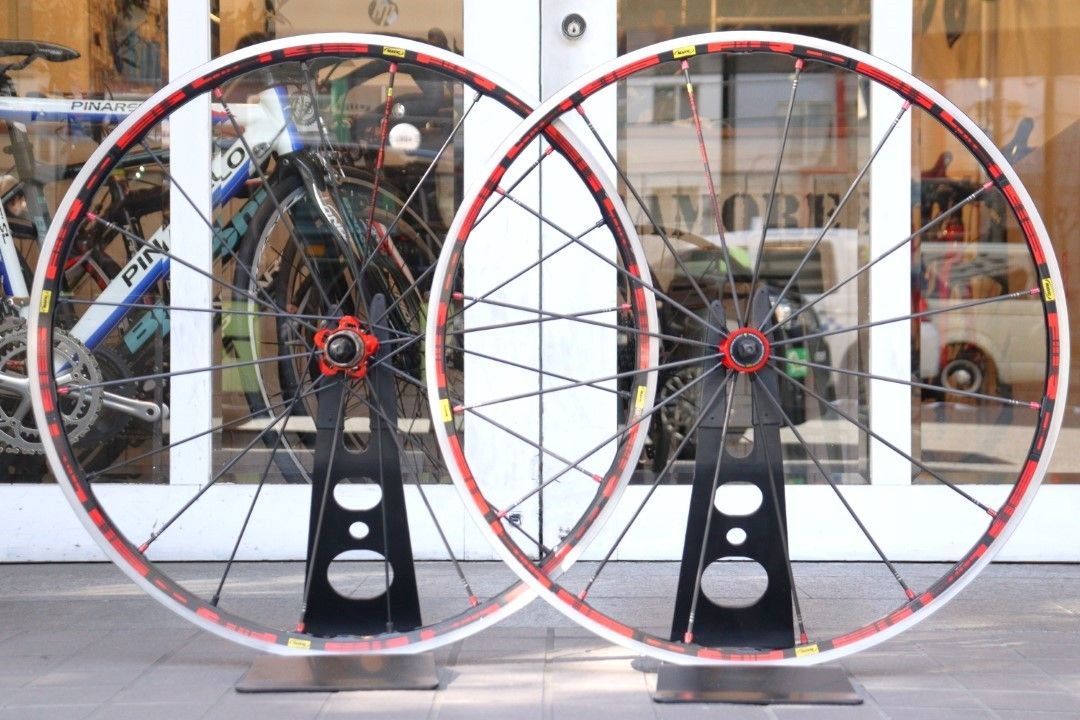 マヴィック MAVIC アールシス R-SYS アルミ クリンチャー ホイールセット シマノ11S/12S ナローリム 15C 【横浜店】