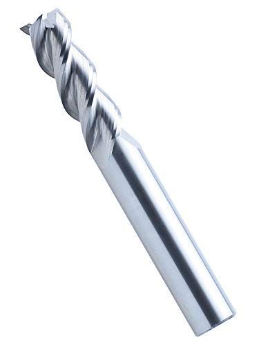 刃径5mm × 刃長15mm × 全長75mm × 軸径5mm【1309】 トミーグローバル 超硬 スクエア エンドミル 刃径 5mm 全長 75L 3枚刃 ノンコート/ TG1309