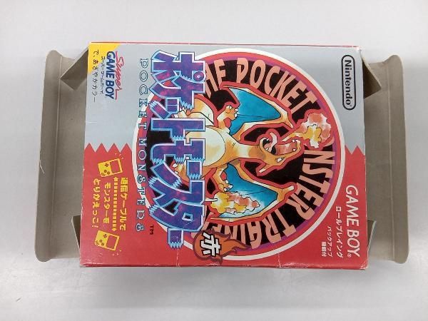 【動作確認済み】ポケットモンスター 赤 ゲームボーイ マップ付き 動作確認済み】ポケットモンスター 赤 ゲームボーイ マップ付き 動作