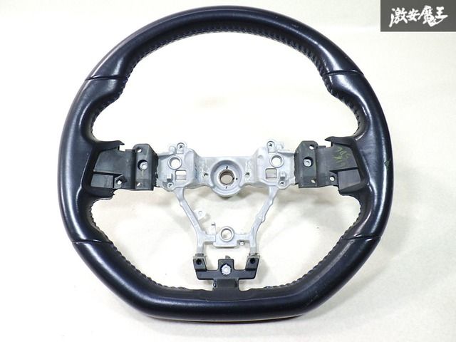 スバル 純正 レザー ステアリング ハンドル ホイール 青ステッチ GS120-05900 VAG VAB WRX STI VM4 VMG レヴォーグ