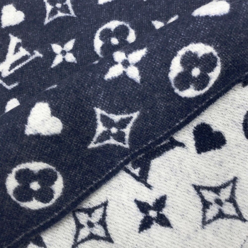 ヴィトン　エシャルプ　ゲーム オン　美品 安心の国内発送☆LV エシャルプ・ゲーム・オン カシミヤ 素敵♪ (Louis