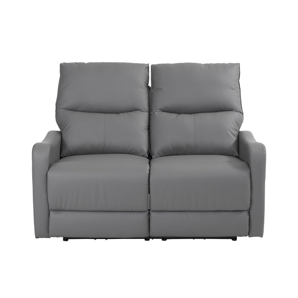 リクライニングチェア リクライニングソファ 2人掛け 電動 リクライニング オットマン一体型 パーソナルチェアー 電動ソファ 耐圧分散 リクライニングチェア 一人暮らし 二人掛け グレー