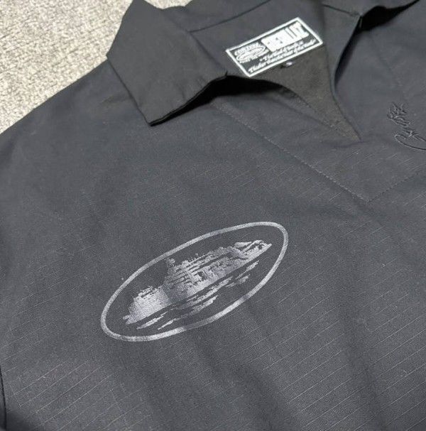 Corteiz Guerillaz Drilltop ナイロンジャケット Corteiz Guerillaz Drilltop Black/Pink Men's - SS24 - GB