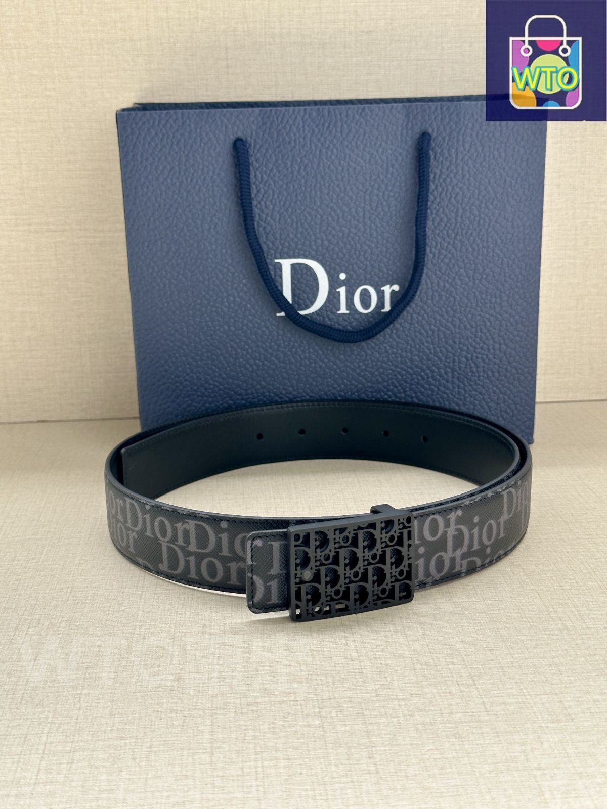 今日特価】Dior ディオール 35mm 両面ベルト-2 - メルカリ