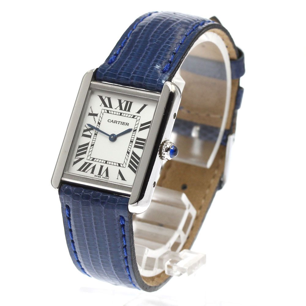 カルティエ CARTIER W1018255 タンクソロ SM クォーツ レディース_  