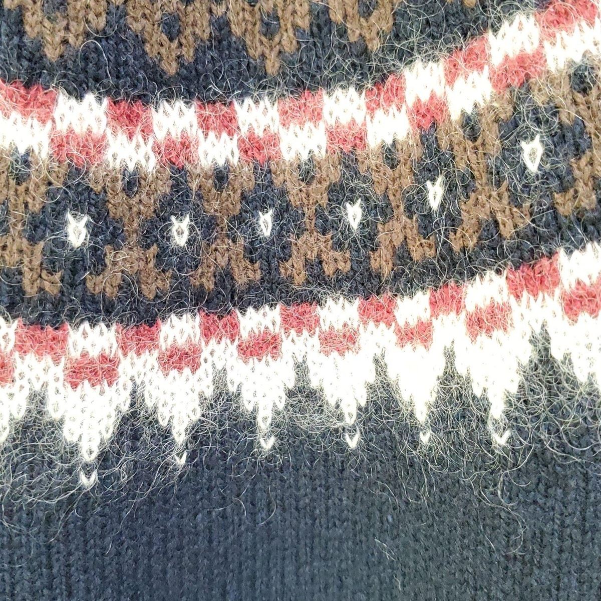 【数量限定】 Aquascutum アクアスキュータム 長袖セーター サイズ10 L レディース - ネイビー×白×マルチ