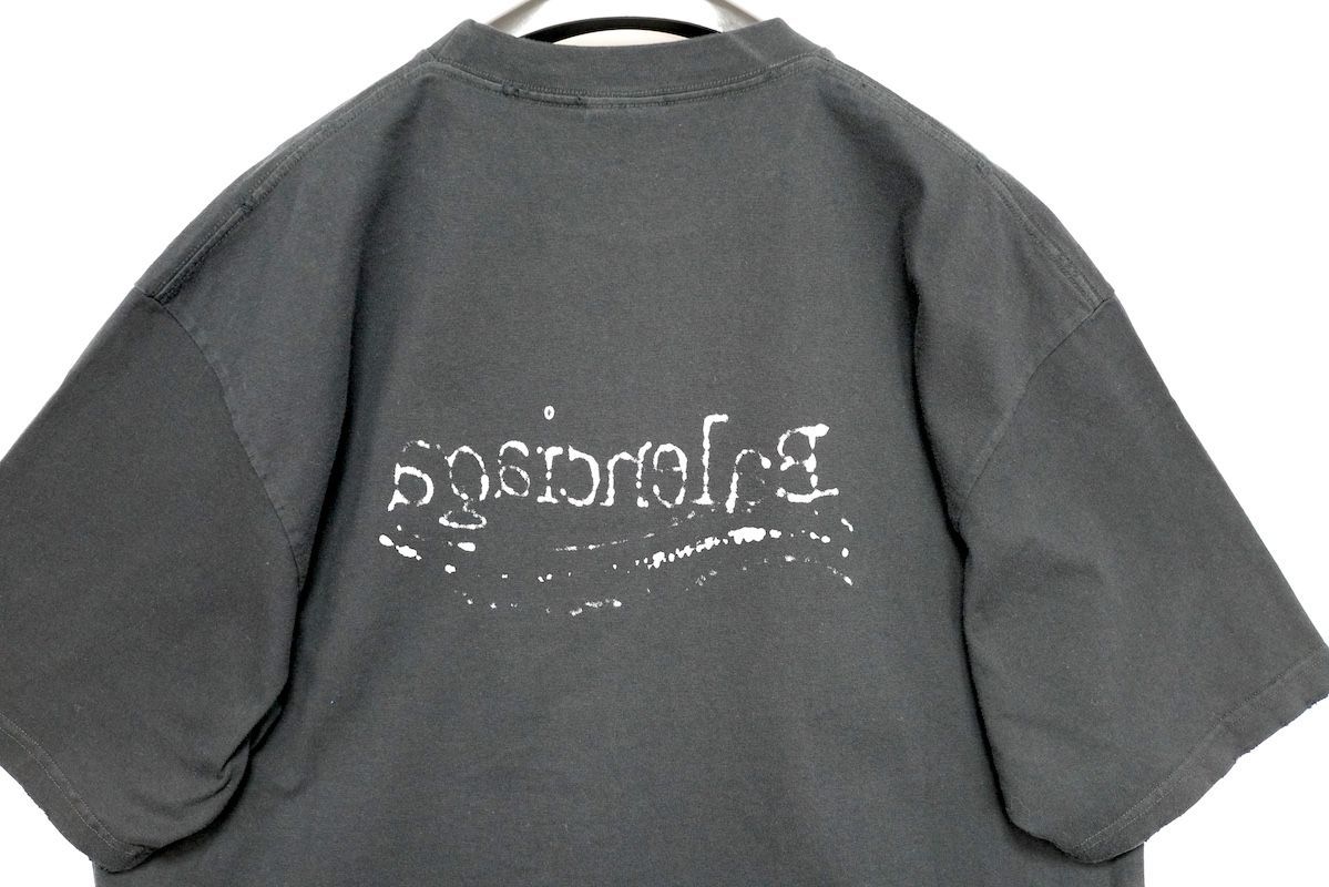 【BALENCIAGA】ロゴ コットン Tシャツ キャンペーン 送料込 BALENCIAGA キャンペーンロゴTシャツ XS