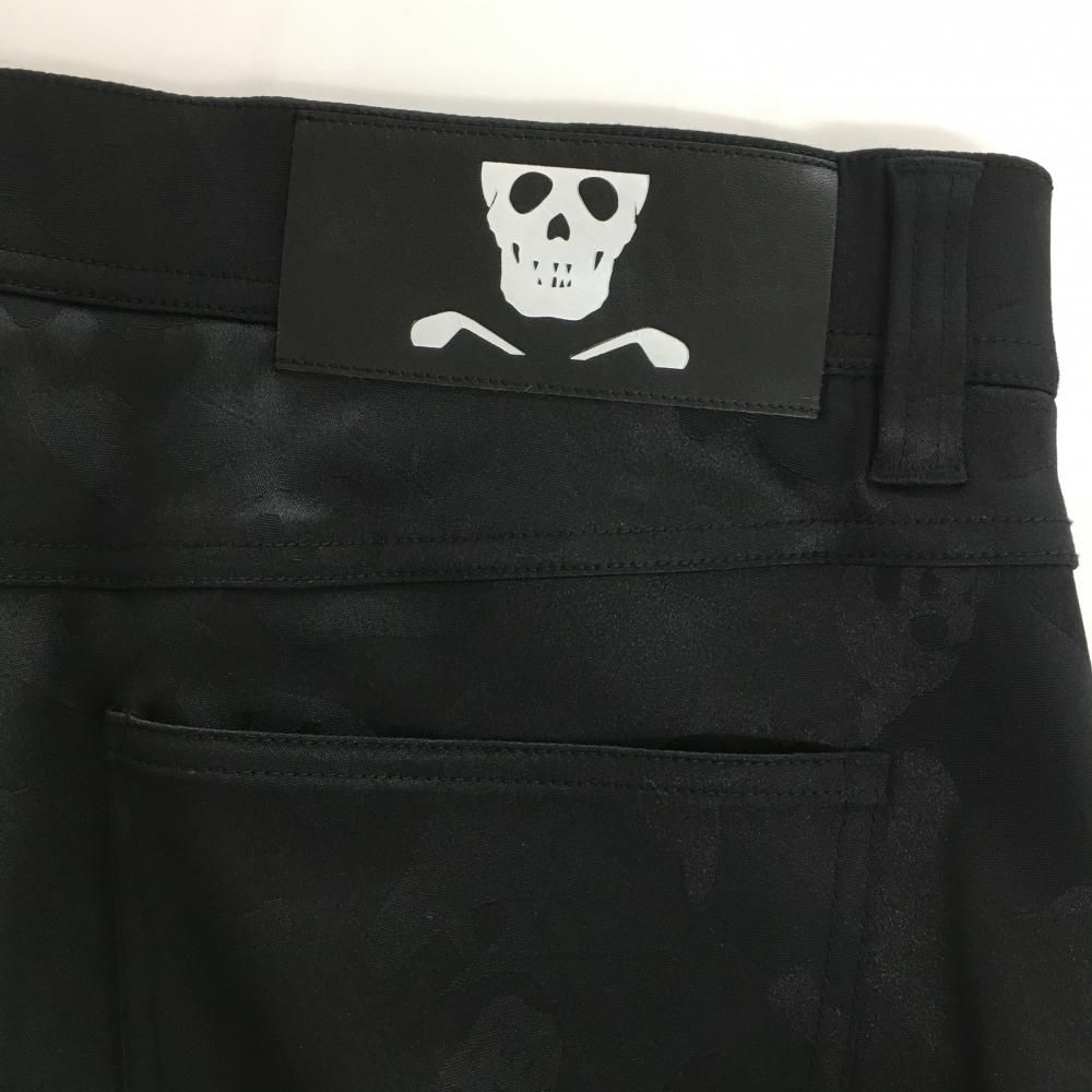 新品】マークアンドロナ パンツ オレンジ スカル総柄 サイド