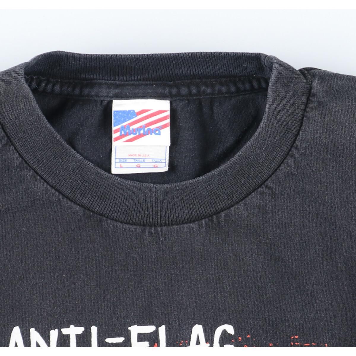 古着】ANTI-FLAG アンタイフラッグ バンドTシャツ XL USA製-