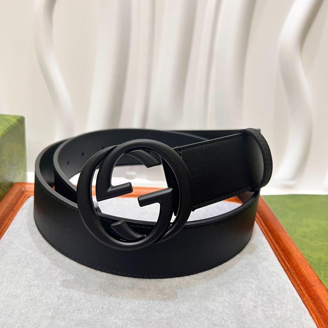 GUCCI レザー ベルト 95/38 GUCCI - GUCCI ベルト Gバックル バイカラー レザー サイズ 90