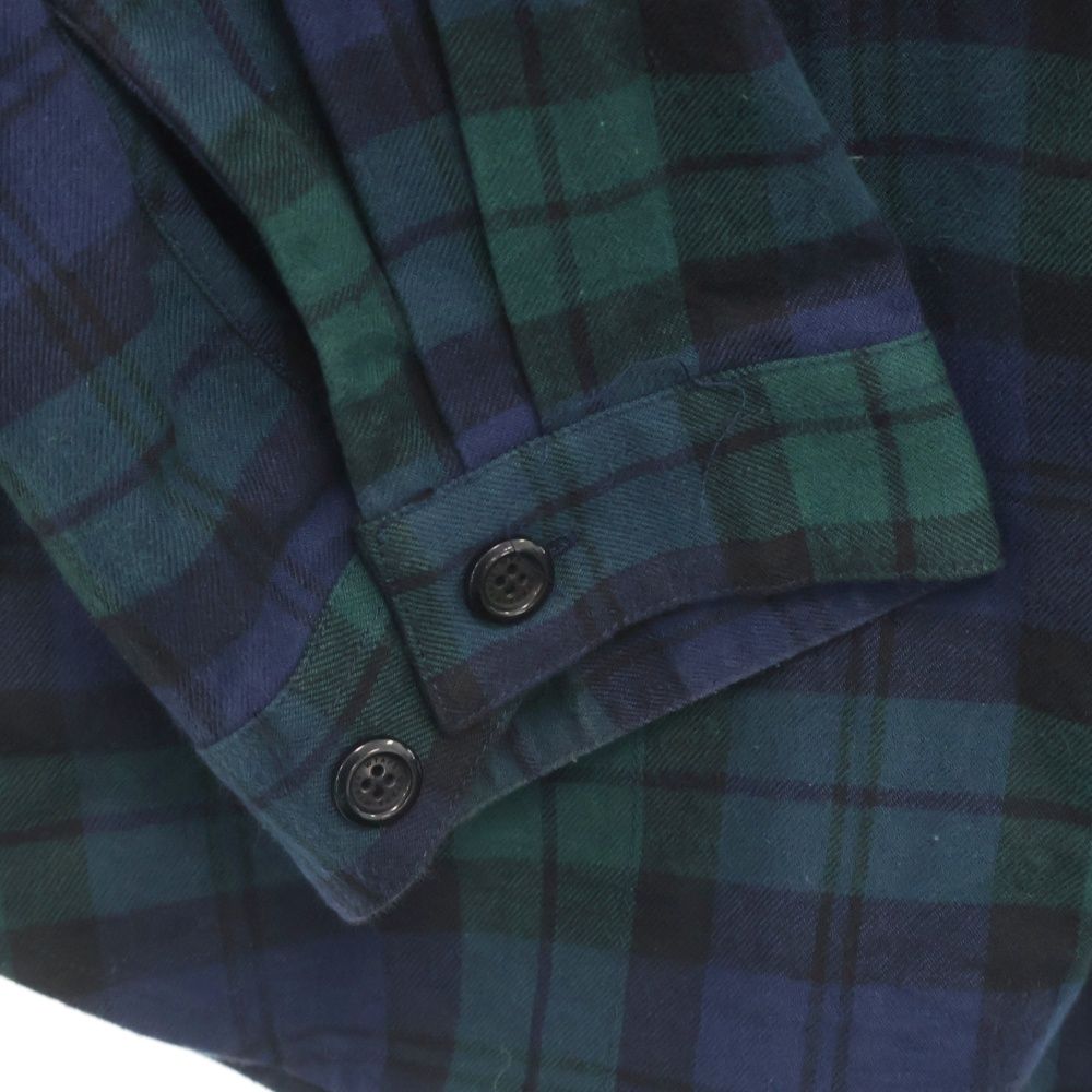 WTAPS ダブルタップス 22SS LS COTTON FLANNEL TEXTILE 221TQDT-SHM02 コットン フランネル 長袖シャツ ネイビー/グリーン WTAPS (ダブルタップス) 22SS LS COTTON FLANNEL TEXTILE 221TQDT