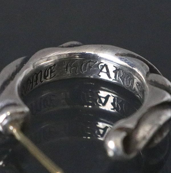 銀座店 クロムハーツ スクロール フープ ピアス シルバー SV925 92460