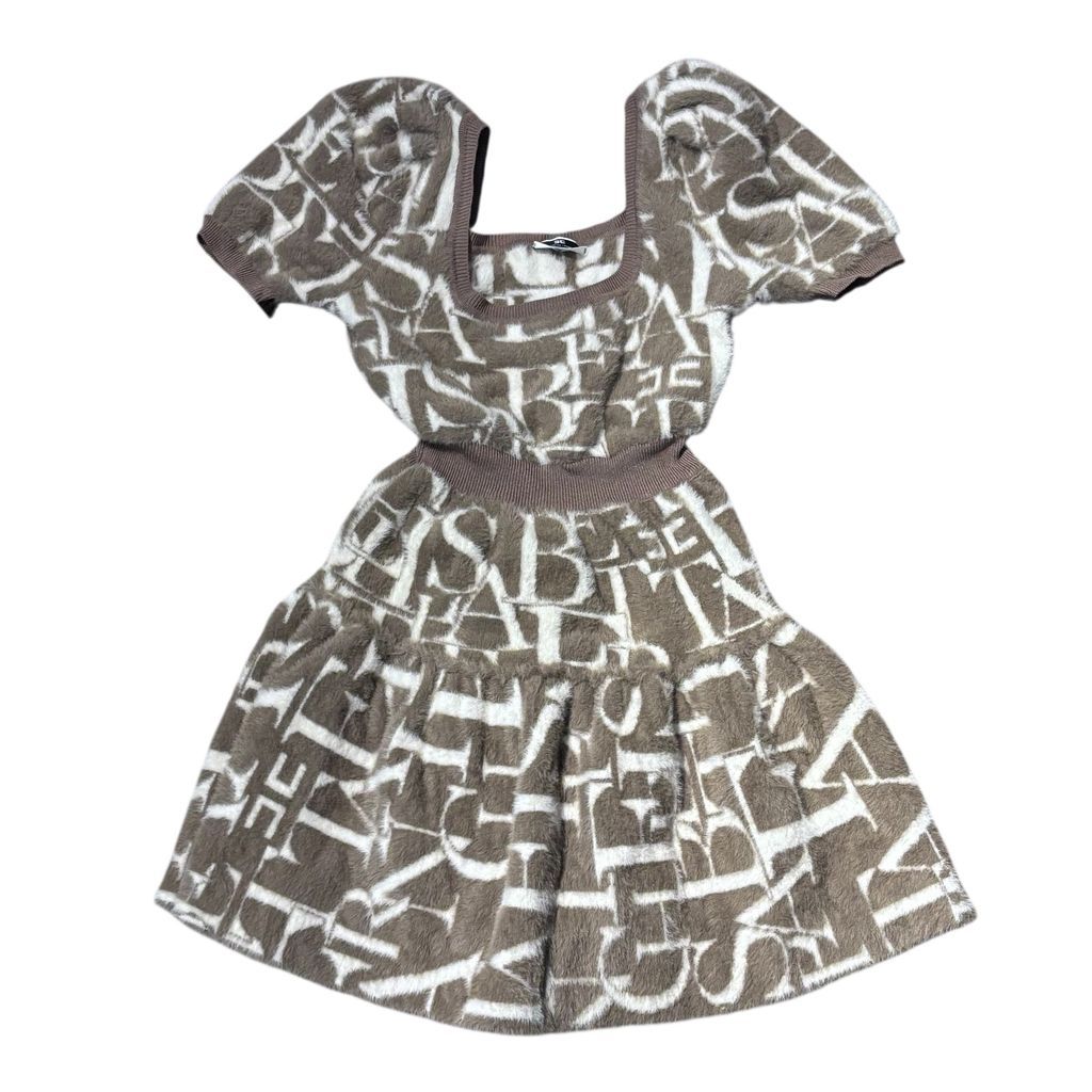 ELISABETTA FRANCHI エリザベッタフランキ Abito Maglia Knitted Dress ニットワンピース AM66Q26E2 ブラウン系 size 40 代官山A10