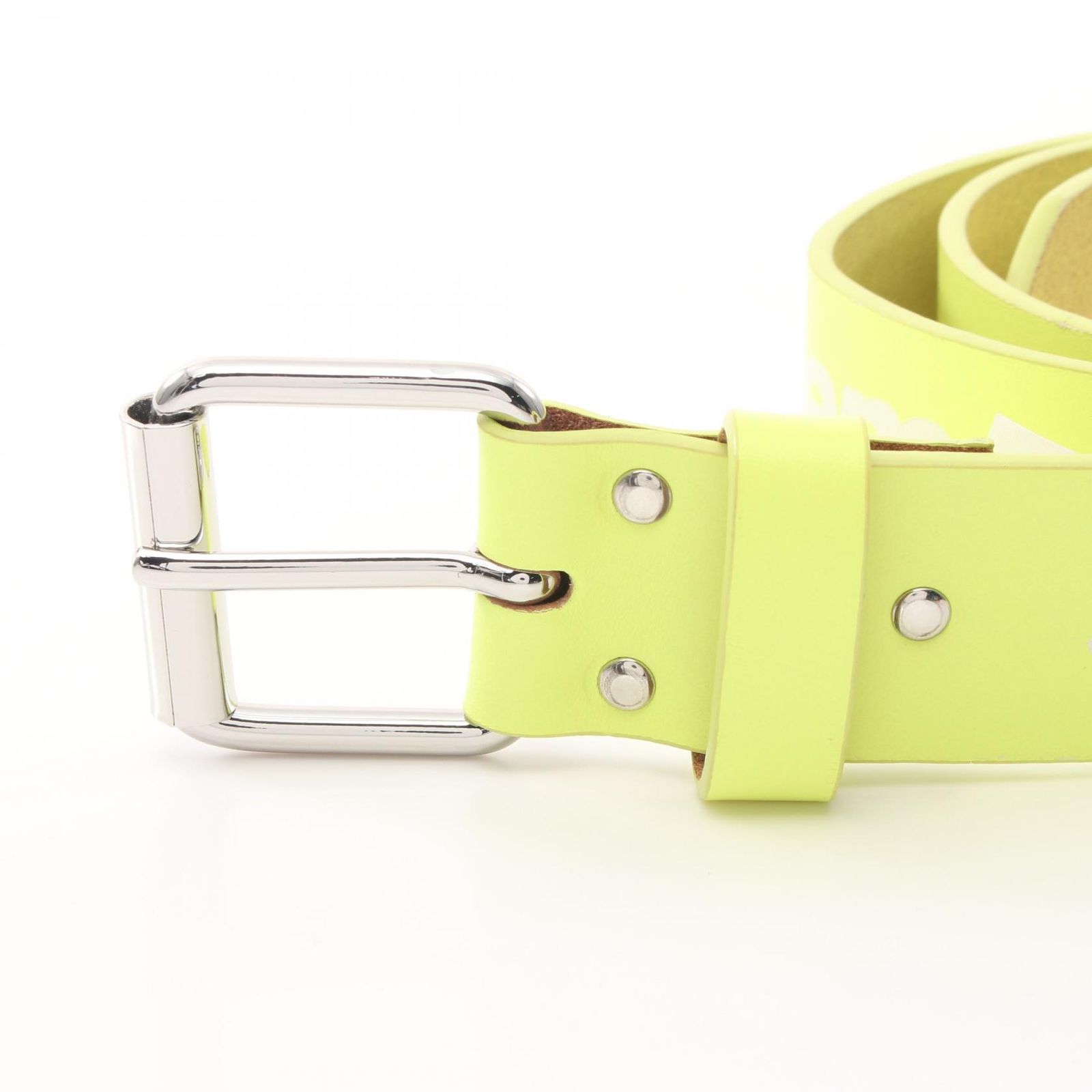 シュプリーム Supreme ベルト REPEAT LEATHER BELT ライトイエロー