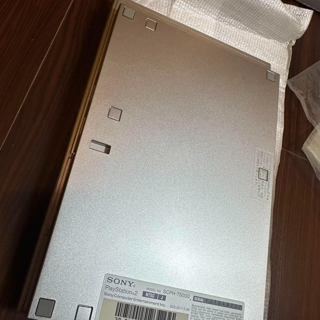  SONY PS 2 S CPH 75000 サテンシルバー 1327 本体 プレイステーション2(PS2)