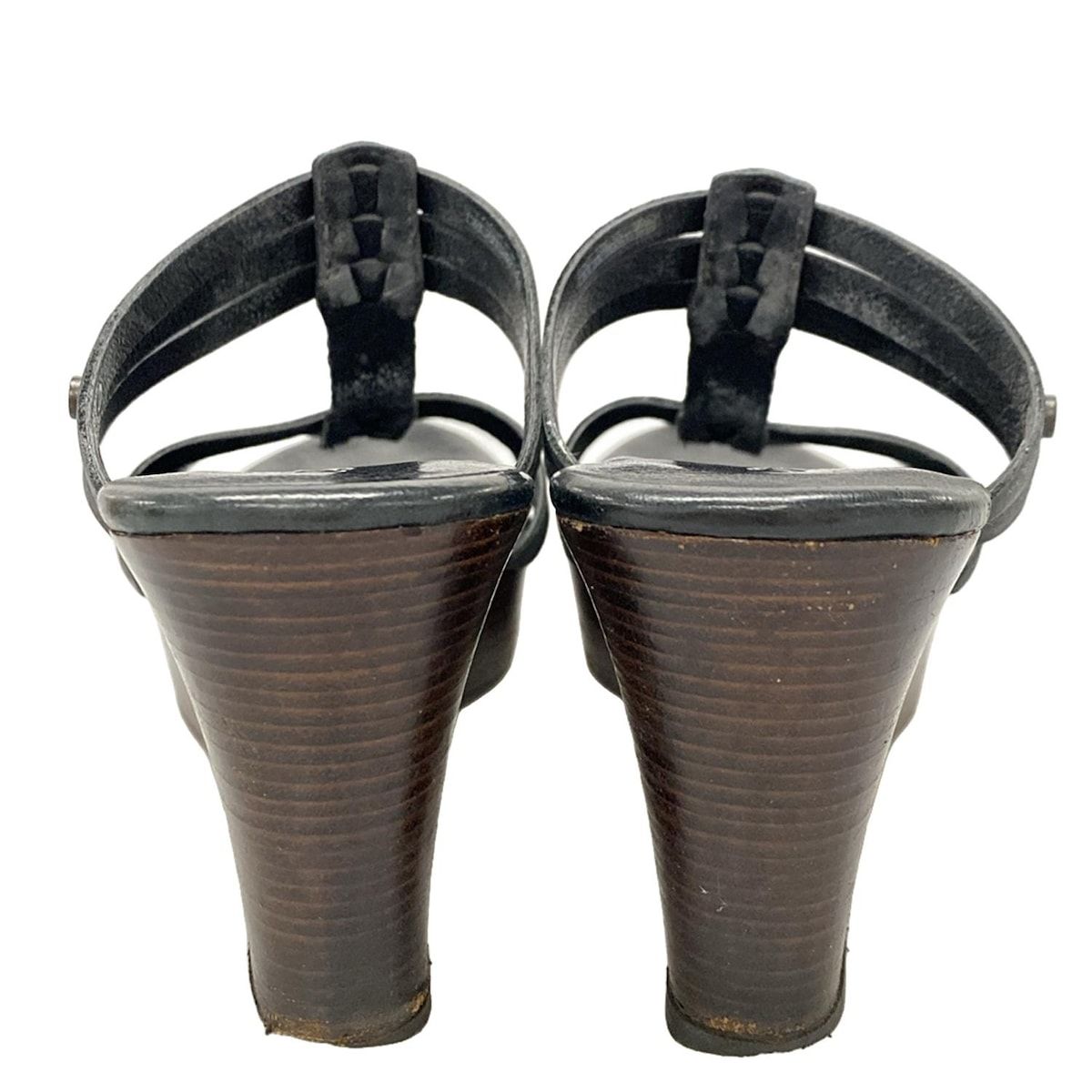 UGG(アグ) ミュール 8 - 1006863 黒 リネン、レザー - メルカリ