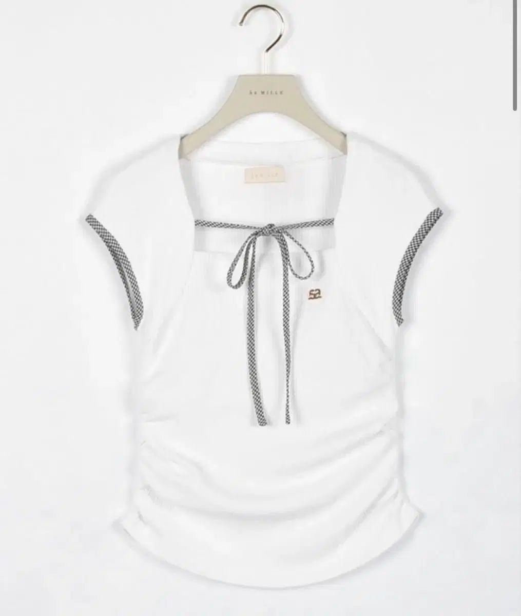 スナ系 迷ルリボン ニット トップス 白