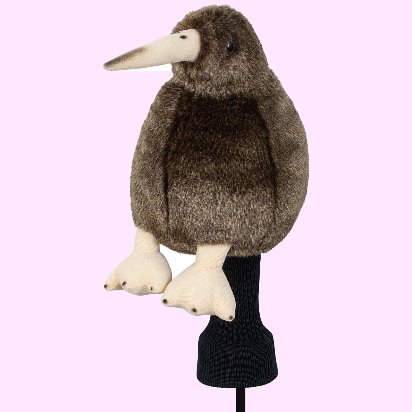 Color:キウィ鳥DR ゴルフキャラクターカバー ドライバーカバー DR用 460cc用 クラブヘッドカバー ウッドカバー ロングネックニット 着脱スムーズ 癒し 可愛い 単品 キウィ鳥