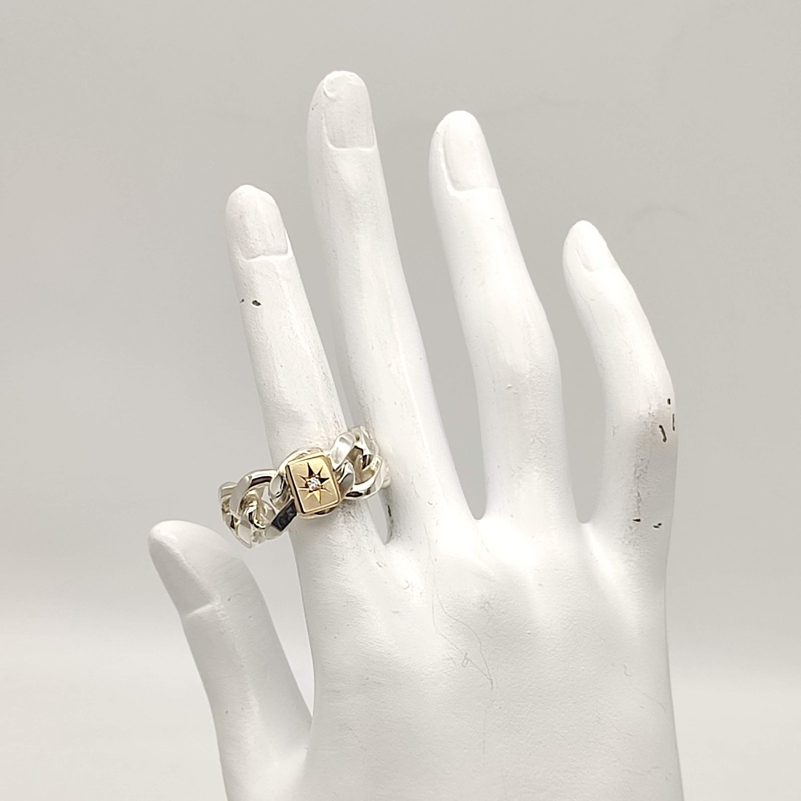 超美品】203ジュエリー KYOTO ダイヤ 喜平モチーフダイヤリング