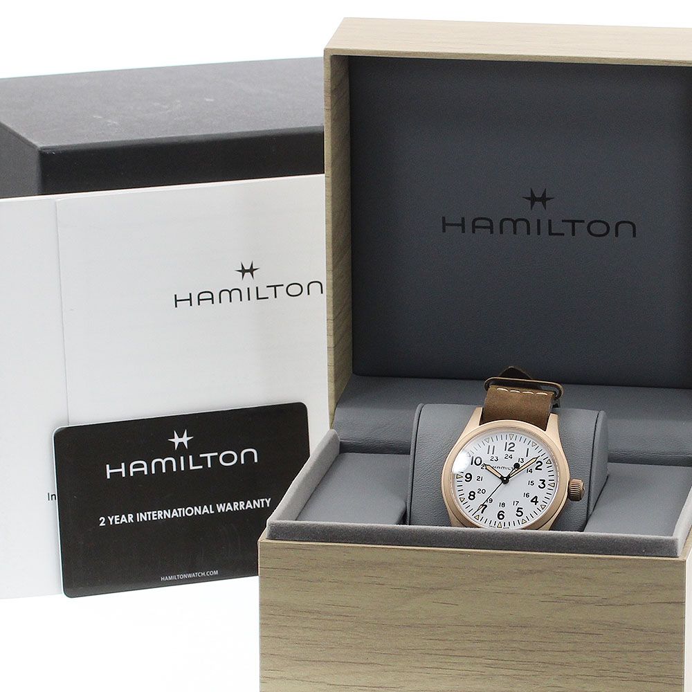 ハミルトン HAMILTON H694590 カーキフィールド メカニカル ブロンズ 手巻き メンズ 箱 保証書付き_912603
