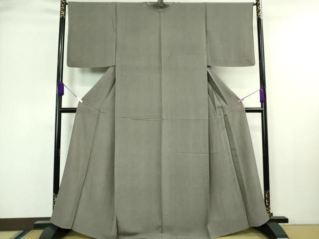 平和屋着物□極上 江戸小紋 単衣 両面染 鮫小紋柄 似せ紫色×藤