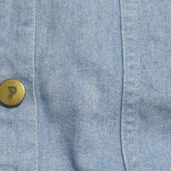 anc ピンクハウス PINKHOUSE ジャケット デニム M 水色 ノーカラー