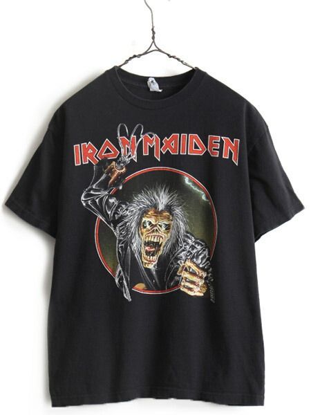 00s 10s □ IRON MAIDEN プリント 半袖 Tシャツ ( メンズ - クーポン